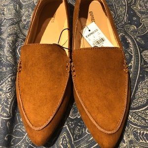 Express new with tags camel loafers size 6.5